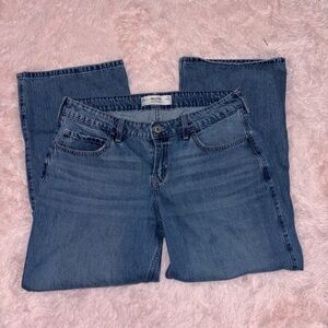 Hollister Low-Rise Baggy Jeans W32 Regular Floral Pocket